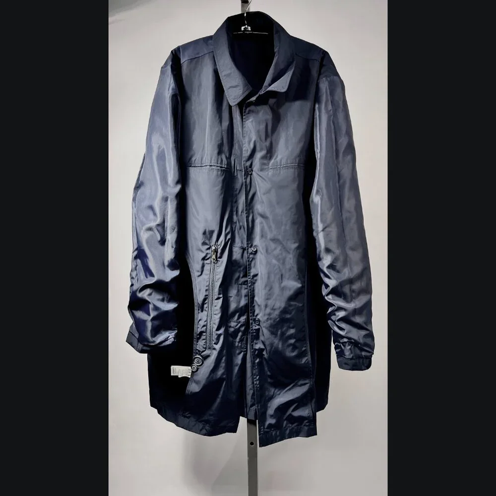 NWT JACK SPADE New York Navy Blue Packable Trench Coat‎ XL